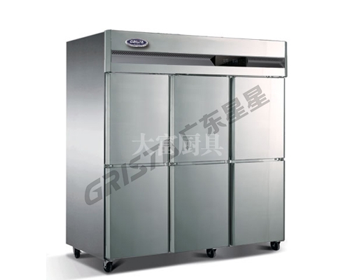 三门峡A款工程厨房 六门冷冻柜D1.6A6F